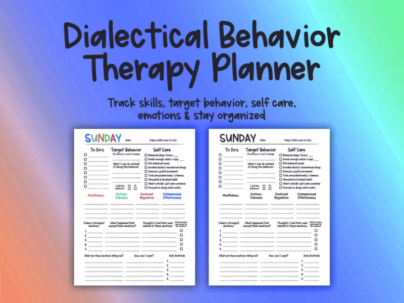 Ultimate DBT Skills Toolkit: Mega Bundle of Therapy Worksheets, CounsellingResources, and Mental Health Printables,DBT Workbook, Flash Cards - Image 5